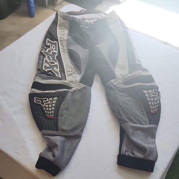 Fox Racing Gray and Black Motocross Pants - Picture 1 of 8